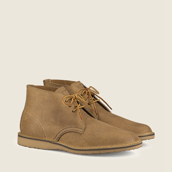 Red Wing Heritage Sko Weekender - Chukka Muleskinner Læder - Khaki - Herre 8573-BFJXN